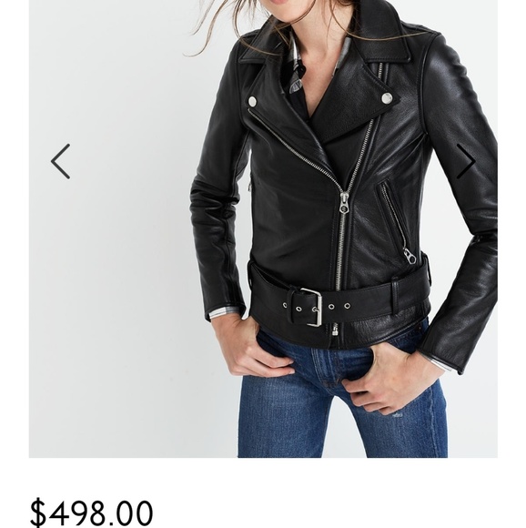 Madewell Jackets & Blazers - LAST CALL! Madewell Leather Moto Jacket, XXS Black